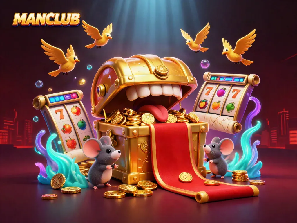 Engage with the thrilling MANCLUB casino experience filled with rich symbols and golden treasures.