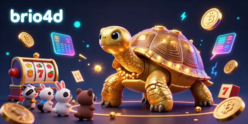 Experience thrilling gameplay with brio4d in a vibrant casino scene filled with colorful slot machine elements.