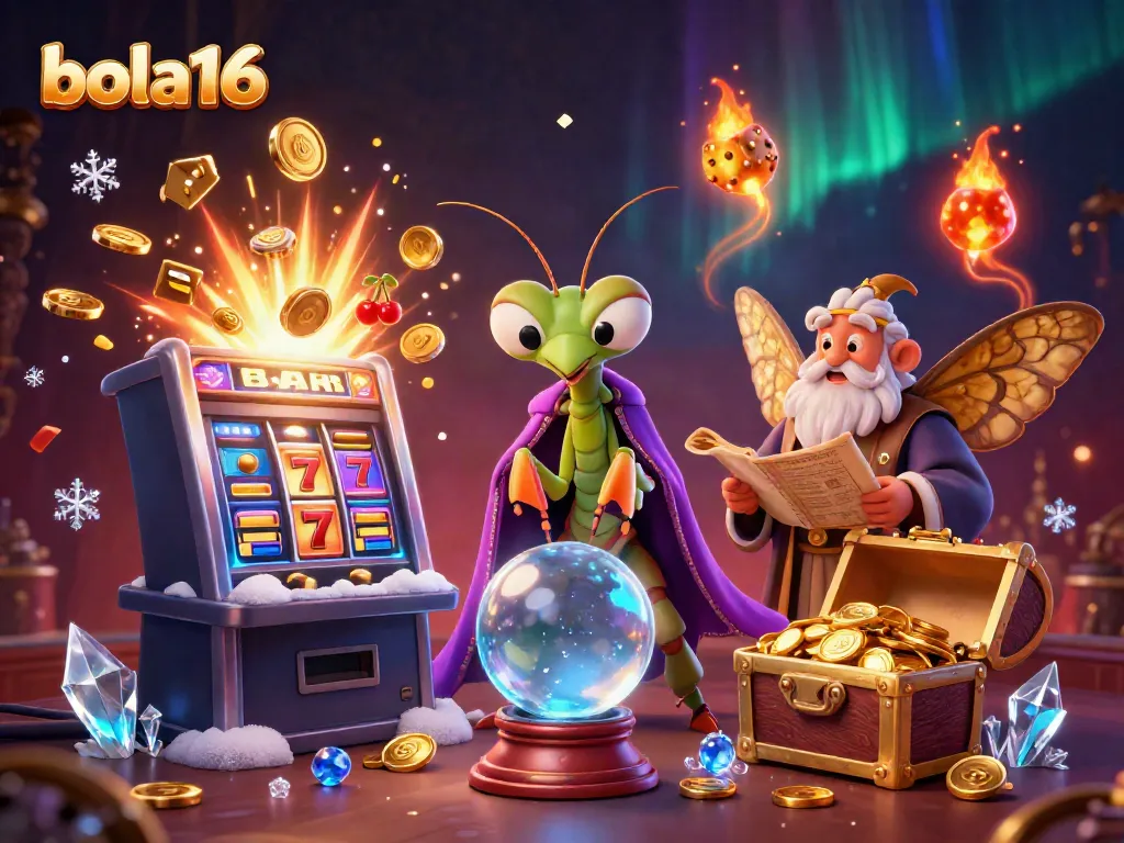 Bola16 offers immersive gaming action with vibrant graphics, showcasing a lively casino scene.