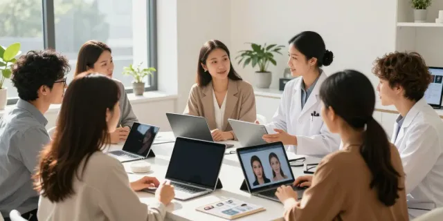 Engaging consultation on alternatives to QOVES in a bright beauty clinic