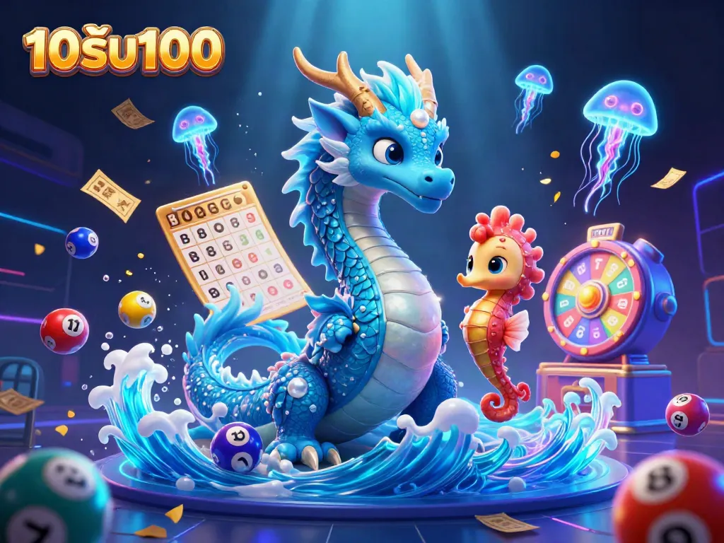 ภาพการ์ตูน 3D สุดอลังการเกี่ยวกับโปรโมชั่น 10รับ100 ในบรรยากาศของคาสิโน