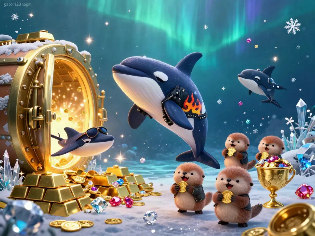 Experience exciting adventures with gacor123 login in this vibrant underwater casino scene featuring sea creatures.