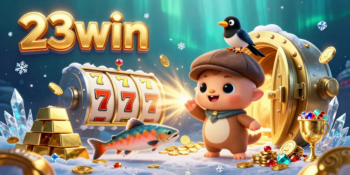 Experience the excitement of 23win with playful casino elements and vibrant characters in an engaging underwater scene.