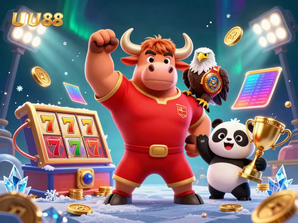 Experience thrilling wins with UU88's exciting slot games featuring dynamic 3D characters and vibrant casino elements.